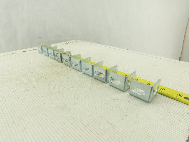 1-1/4" x 1-1/4" Zinc Finish Inside Corner Gusset Bracket Brace Lot Of 10