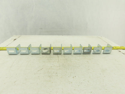 1-1/4" x 1-1/4" Zinc Finish Inside Corner Gusset Bracket Brace Lot Of 10