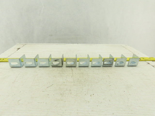 1-1/4" x 1-1/4" Zinc Finish Inside Corner Gusset Bracket Brace Lot Of 10