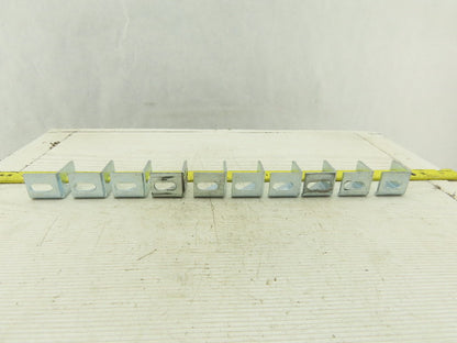 1-1/4" x 1-1/4" Zinc Finish Inside Corner Gusset Bracket Brace Lot Of 10