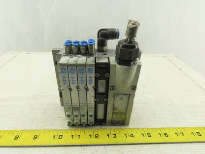 Festo VMPA-KMS2-24-5-PUR Pneumatic Logic With 4 Solenoid Valves