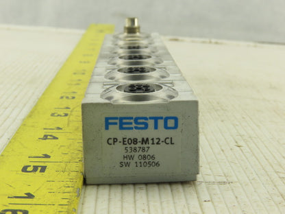 Festo CP-E08-M12-CL 24VDC Compact I/O Module
