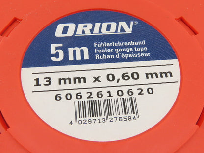 Orion 6062610620 Feeler Gauge Tape 13mm x 0.06mm 5M Long