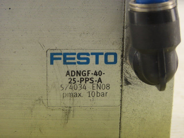 Festo ADNGF-40-25-PPS-A Compact Pneumatic Guide Cylinder 40mm Bore 25mm Stroke