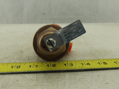 Cash Valve A16 3/8" x 1/4" NPT 3 Way Pressure Regulator 30PSI Set 250PSI MAX WOG