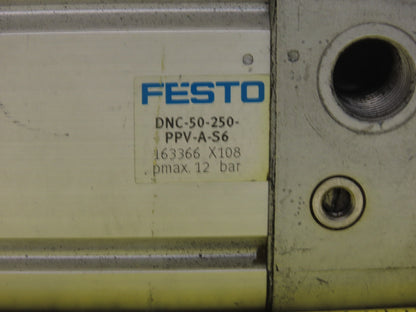 Festo DNC-50-250-PPV-A-S6 Standard Pneumatic Cylinder 50mm Bore 250mm Stroke