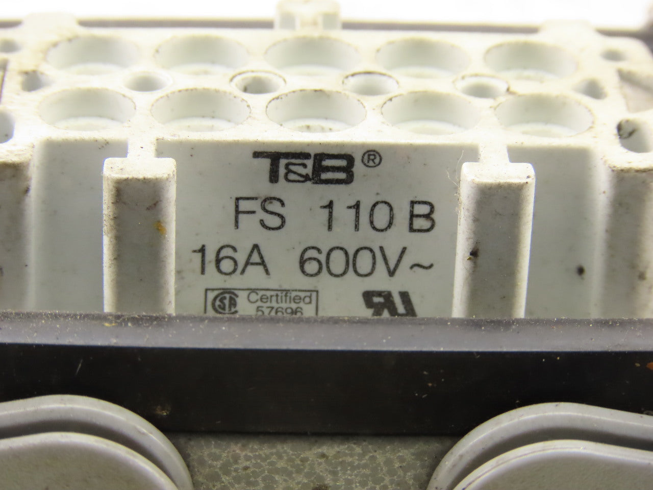 Thomas & Betts PB110E Lever Lock Electrical Base Connector 10 Pin Insert