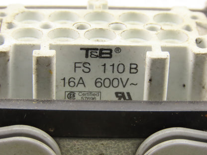Thomas & Betts PB110E Lever Lock Electrical Base Connector 10 Pin Insert