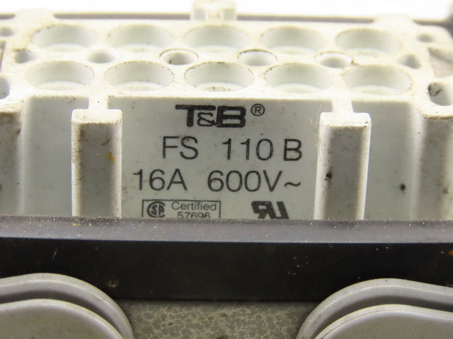 Thomas & Betts PB110E Lever Lock Electrical Base Connector 10 Pin Insert