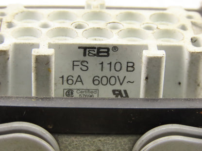 Thomas & Betts PB110E Lever Lock Electrical Base Connector 10 Pin Insert