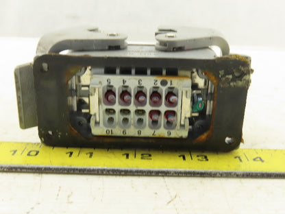 Thomas & Betts PB110E Lever Lock Electrical Base Connector 10 Pin Insert