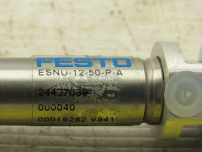 Festo ESNU-12-50-P-A Spring Return Pneumatic Cylinder Bore 12mm 50mm Stroke