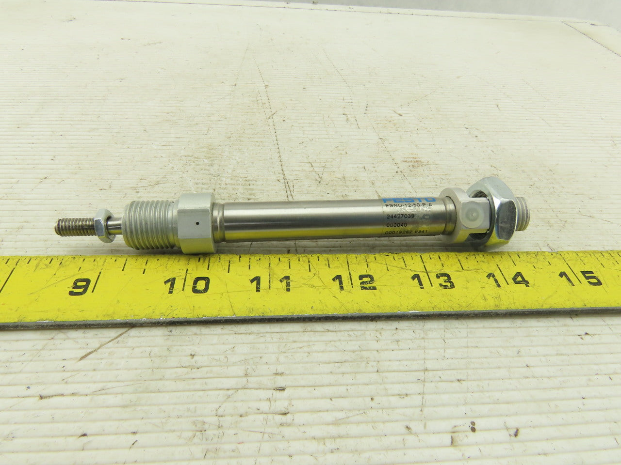 Festo ESNU-12-50-P-A Spring Return Pneumatic Cylinder Bore 12mm 50mm Stroke