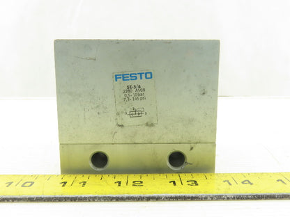 Festo SE-3/4 3/4" NPT Quick Exhaust Valve 0.5-10 Bar 7.3-145 PSI