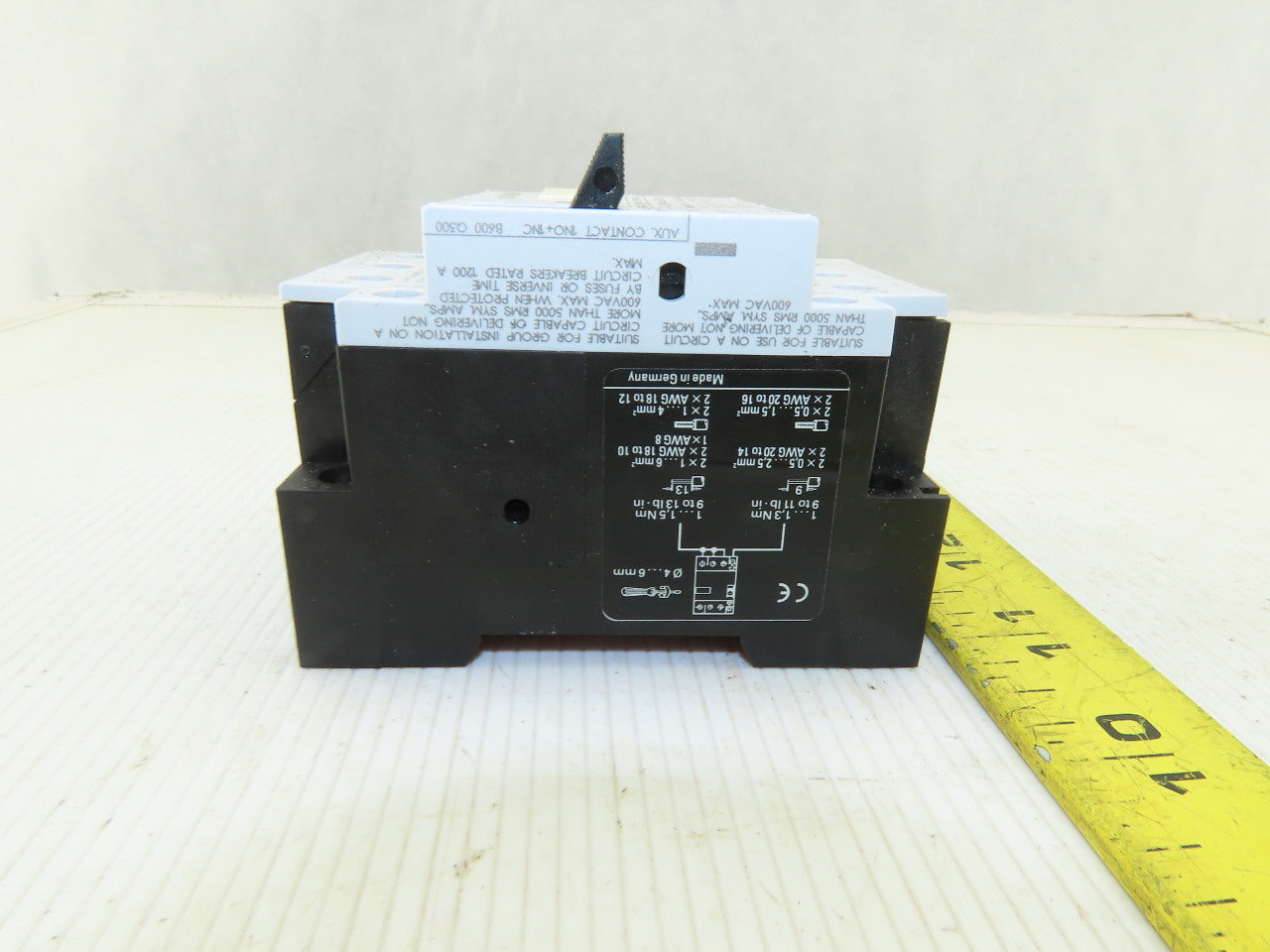 Siemens 3VU1300-1ME00 0.4-0.6A Trip Range Motor Protection Circuit Breaker 600V