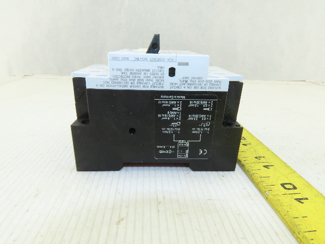 Siemens 3VU1300-1ME00 0.4-0.6A Trip Range Motor Protection Circuit Breaker 600V