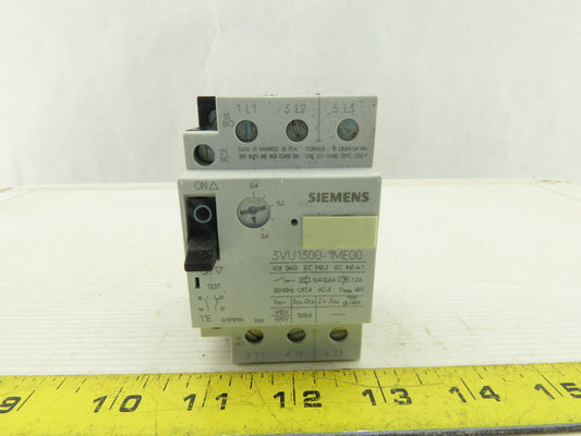 Siemens 3VU1300-1ME00 0.4-0.6A Trip Range Motor Protection Circuit Breaker 600V