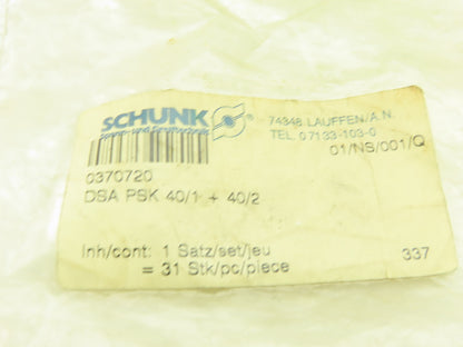 Schunk 0370720 DSA PSK 40/1+40/2 Pneumatic Grabber Seal Kit