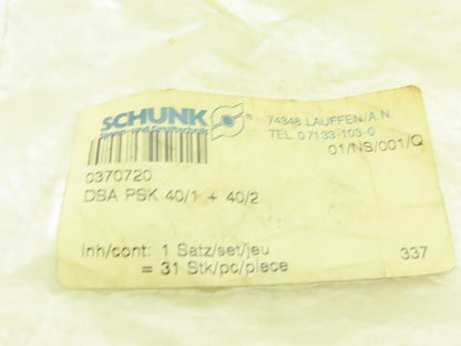 Schunk 0370720 DSA PSK 40/1+40/2 Pneumatic Grabber Seal Kit