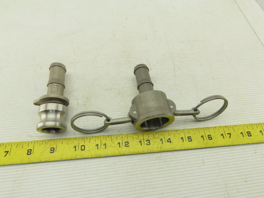 PT Coupling 3/4-E 3/4-C 3/4" Male Barbed Cam Lever Lock Quick Connect Fittings