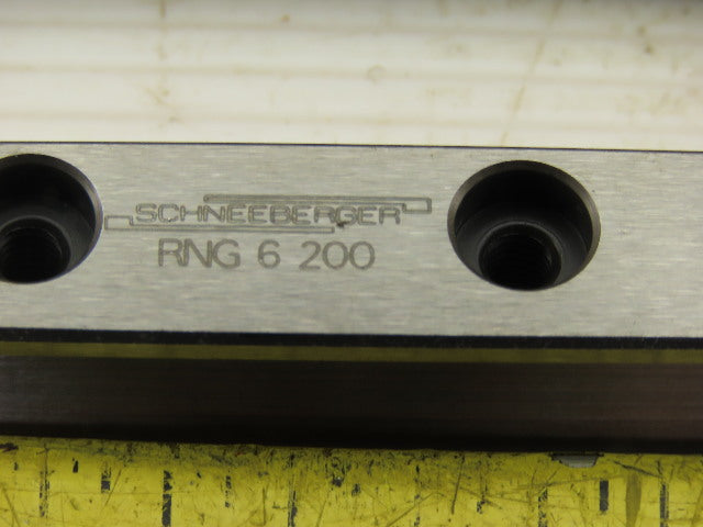 Schneeberger RNG 6 200 200mm Long Linear Guide 0.5 x 45° Rail Chamfer Lot Of 4