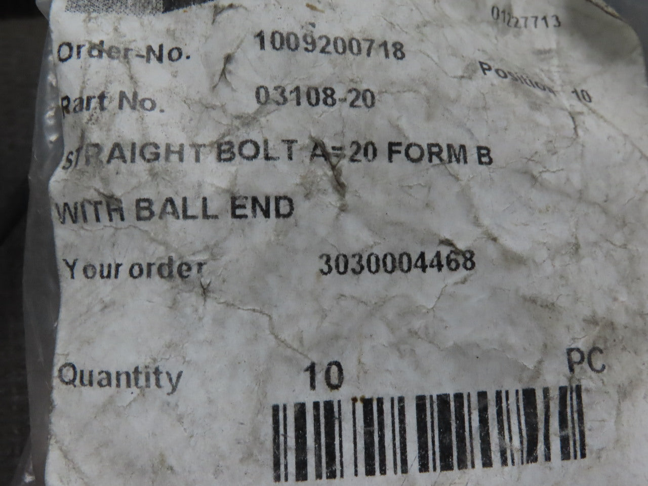 v Locating Pin With Ball end Form B 14mm Stud Tool Steel M5