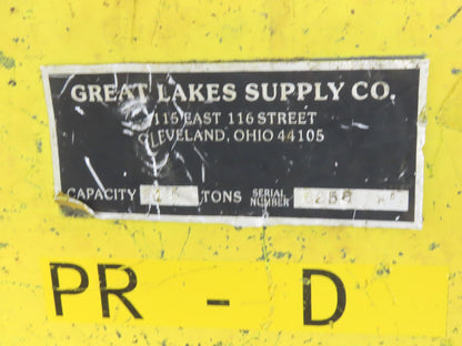Great Lakes Supply 15 Ton Capacity Lifting Beam 73" Wide 60" Double Sling Chains