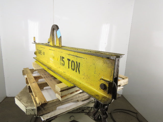 Great Lakes Supply 15 Ton Capacity Lifting Beam 73" Wide 60" Double Sling Chains