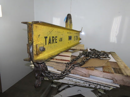 Great Lakes Supply 15 Ton Capacity Lifting Beam 73" Wide 60" Double Sling Chains