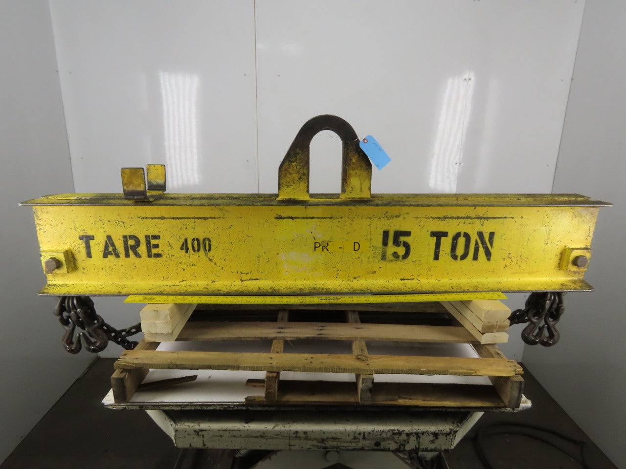 Great Lakes Supply 15 Ton Capacity Lifting Beam 73" Wide 60" Double Sling Chains