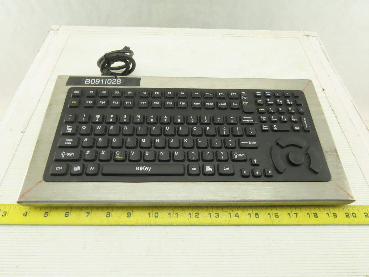 Texas Industrial DT-5K/NI Industrial Key Board AS IS Cord Cut