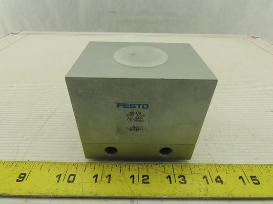 Festo SE-3/4 3/4" NPT Quick Exhaust Valve 0.5-10 Bar 7.3-145 PSI