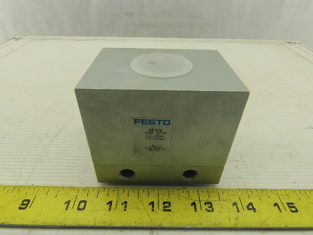 Festo SE-3/4 3/4" NPT Quick Exhaust Valve 0.5-10 Bar 7.3-145 PSI