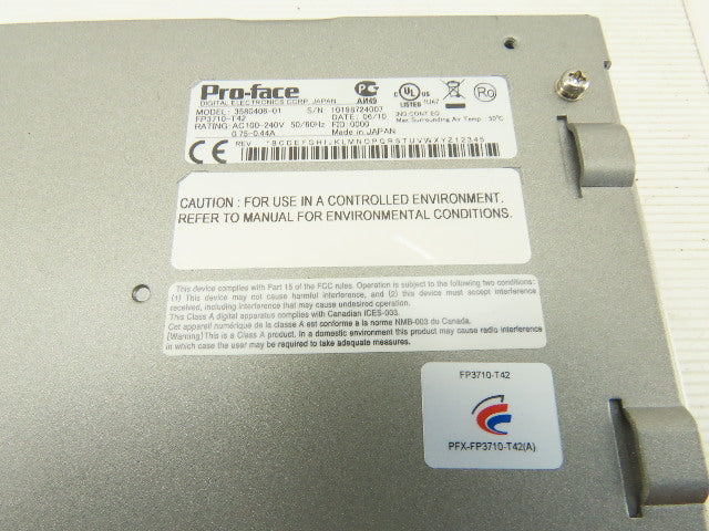 Pro-face 3580406-1 Operator Interface Touch Screen