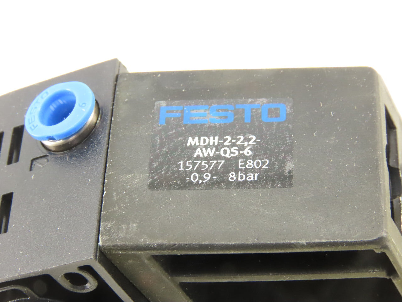 Festo MDH-2-2.2-AW-QS-6 20.4-26.4VDC Pneumatic Valve Solenoid