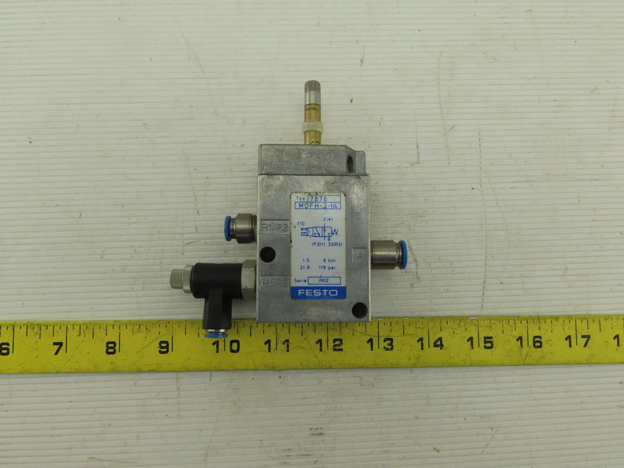 Festo 7876 MOFH-3-1/4 3/2 Closed Solenoid Valve Body