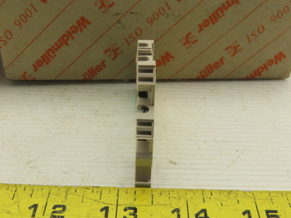Weidmuller DLD 2.5/PE DB Feed Thru Grounding Terminal Block Lot Of 36