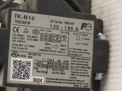 Fuji TK-N10 Overload Relay 125A to 185A