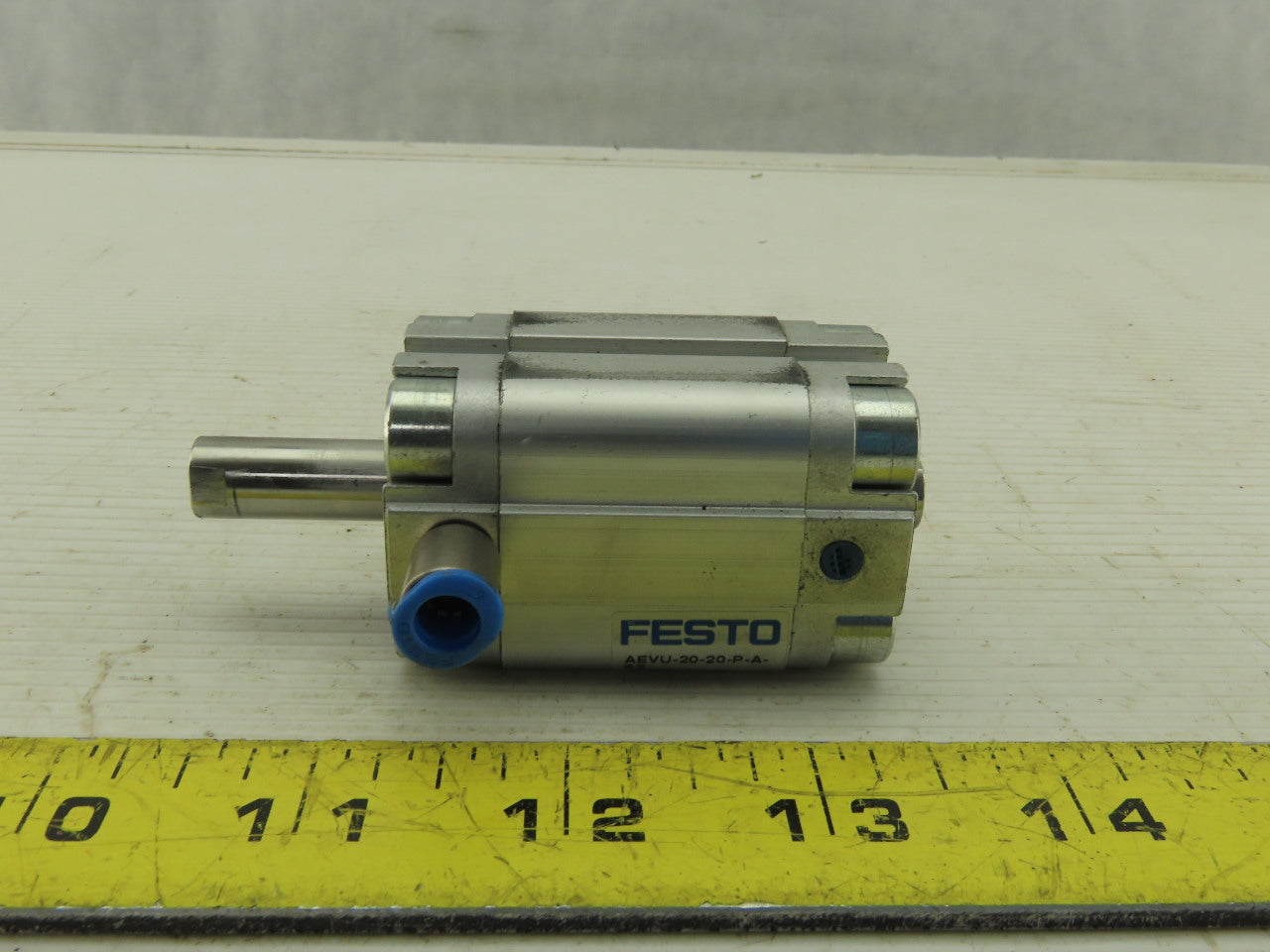 Festo AEVU-20-20-P-A-S2 25mm Double Stroke Push Pull Spring Return Air Cylinder