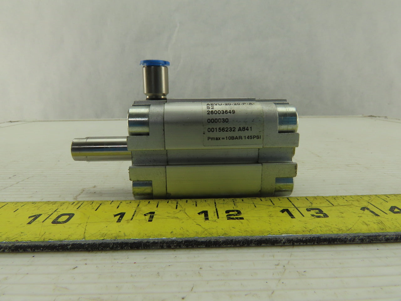 Festo AEVU-20-20-P-A-S2 25mm Double Stroke Push Pull Spring Return Air Cylinder