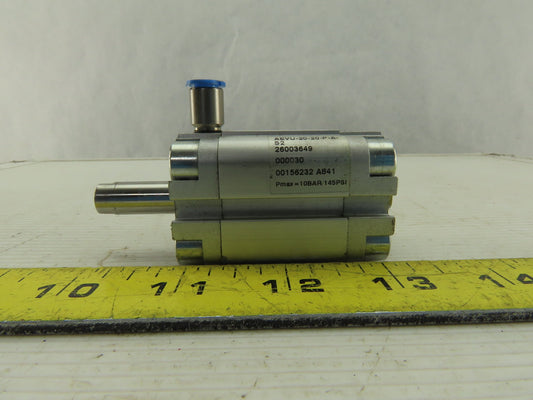 Festo AEVU-20-20-P-A-S2 25mm Double Stroke Push Pull Spring Return Air Cylinder