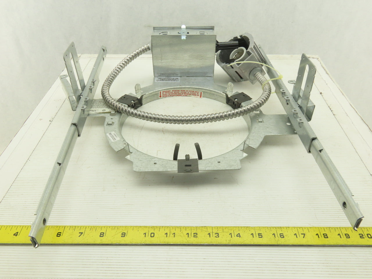 Lithonia Gotham GRS 8 HSG J2 Recessed Mounting Plaster Frame Housing 8" Lot of 2