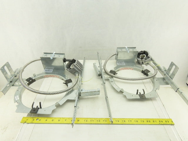 Lithonia Gotham GRS 8 HSG J2 Recessed Mounting Plaster Frame Housing 8" Lot of 2