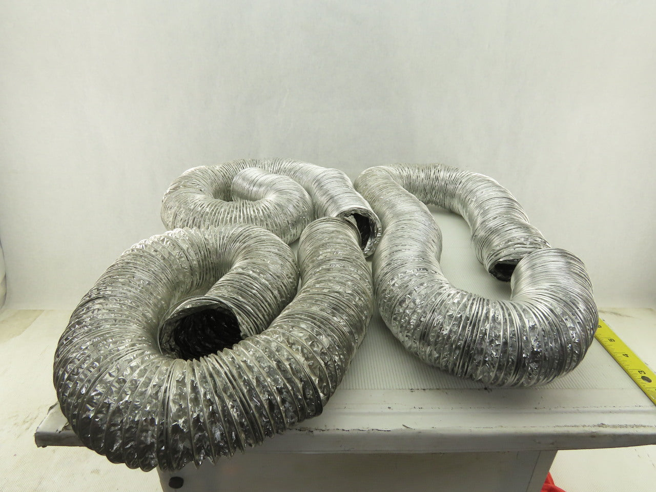 Deflecto Fl0325 Non Insulated Metallic Flexible Duct 3"x 53'' Silver 3 Pieces
