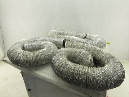 Deflecto Fl0325 Non Insulated Metallic Flexible Duct 3"x 53'' Silver 3 Pieces