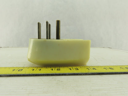 3 Pole 4 Wire 250V 30A Straight Blade Grounding Plug