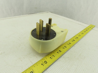 3 Pole 4 Wire 250V 30A Straight Blade Grounding Plug