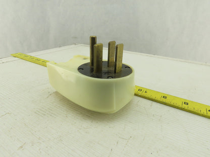3 Pole 4 Wire 250V 30A Straight Blade Grounding Plug