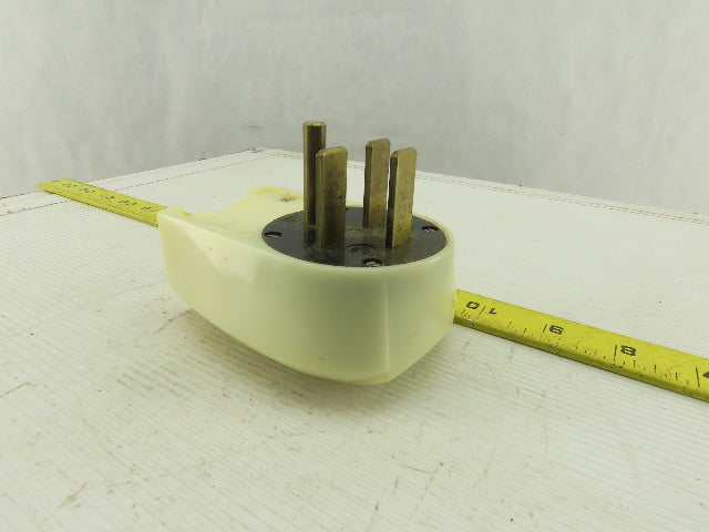 3 Pole 4 Wire 250V 30A Straight Blade Grounding Plug