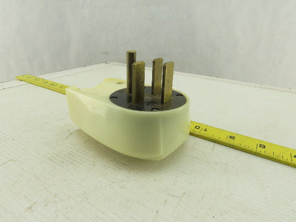 3 Pole 4 Wire 250V 30A Straight Blade Grounding Plug